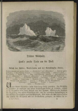 Dritter Abschnitt. Cook's zweite Reise um die Welt