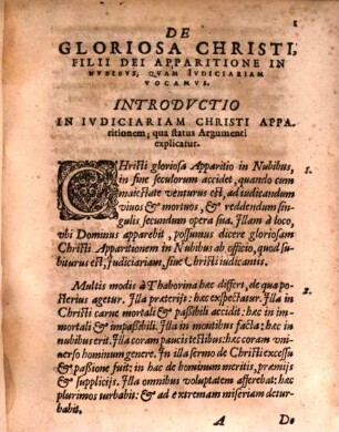 Divinarum novi testamenti, sive Christi filii Dei, novi testamenti mediatoris apparationum liber unus