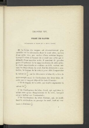 Chapitre XIV. Forme Des Nappes