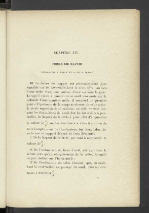 Chapitre XIV. Forme Des Nappes