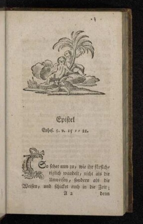 Epistel Ephes. 5. v. 15 - - 21.