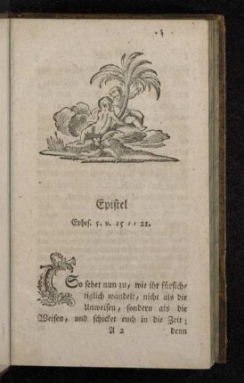 Epistel Ephes. 5. v. 15 - - 21.