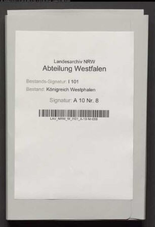Ernennung der Friedensrichter im Distrikt Höxter