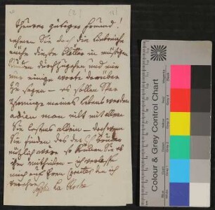 Brief von Sophie von La Roche an Johann Friedrich Christian Petersen ohne Datum