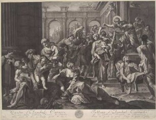 Die Almosenspende des heiligen Rochus (nach dem Gemälde in der Gemäldegalerie Alte Meister, Dresden)
