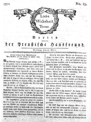 Nr. 25., 27. März 1810