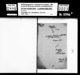 Kommunsachen: Schäfereien, Oberamt Ludwigsburg
