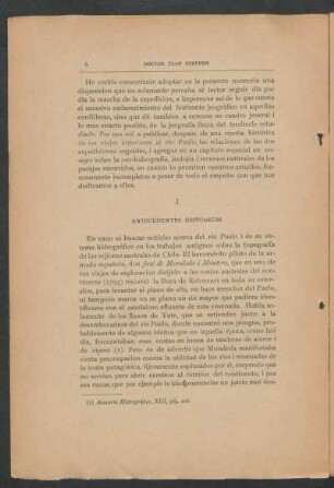 I - Antecedentes históricos
