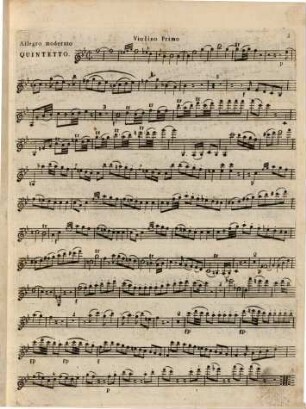 Grand QUINTETTO per due Violini due Viole e Violoncello del SIG. MOZART N.o 6