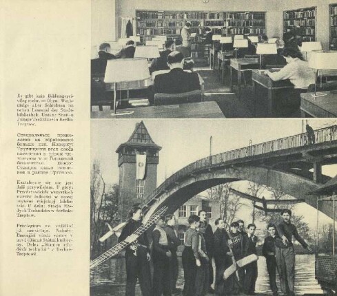 Im neuen Lesesaal der Stadtbibliothek ; Station Junger Techniker in Berlin-Treptow