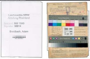 Entnazifizierung Adam Breidbach , geb. 26.06.1891 (Gastwirt)