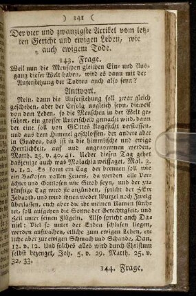 Der vier und zwanzigste Artikel vom letzten Gericht und ewigen Leben, wie auch ewigem Tode.