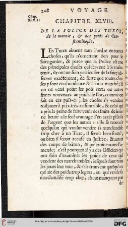 Chapitre XLVIII: de la police des Turcs [...]
