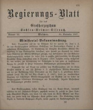 Nr. 22 : 20. September 1867