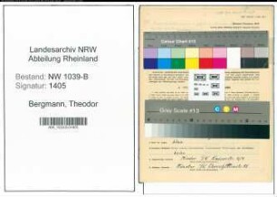 Entnazifizierung Theodor Bergmann , geb. 13.09.1911 (Polizist)