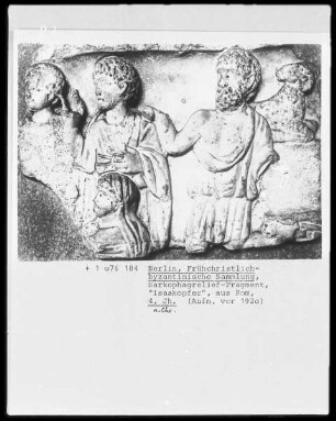 Sarkophag-Fragment mit Isaak-Opfer