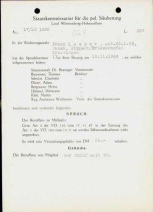 Kasper, Franz
