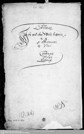 Ich will ihre Speise segnen - Mus.2115-E-502 : V (4), Coro, orch, bc