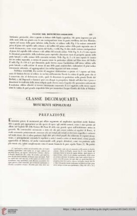 Classe decimaquarta: Monumenti sepolcrali