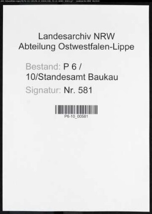 Sterberegister Standesamt Herne-Baukau (II)