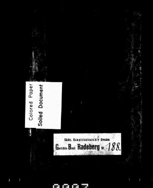 Gerichtshandelsbuch von Ullersdorf (bei Radeberg)