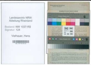 Entnazifizierung Hans Vielhauer , geb. 07.03.1900 (Justizinspektor)