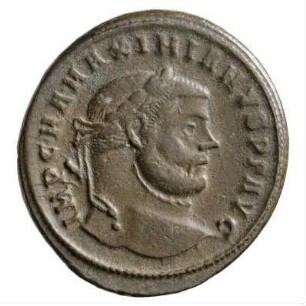 Münze, Follis, 298 - 299 n. Chr.