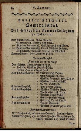 Fuenfter Abschnitt. CameralEtat