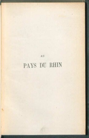 Au Pays du Rhin : Metz, Hombourg-les-Bains, autour de Hombourg, Francfort, Strasbourg et l'Alsace