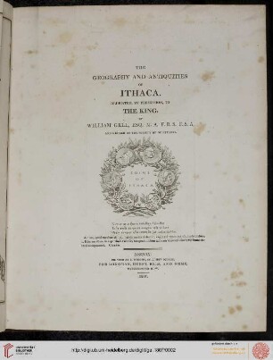 The geography and antiquities of Ithaca