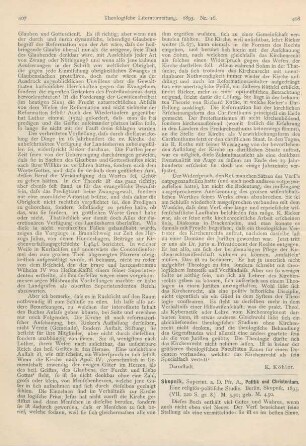 408-410 [Rezension] Skopnik, A., Politik und Christentum