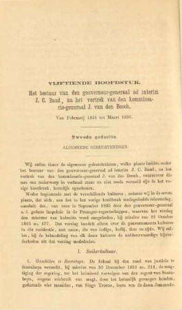 Tweede gedeelte. Algemeene gebeurtenissen