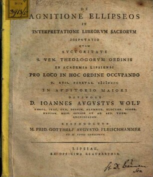 De agnitione ellipseos in interpretatione librorum sacrorum