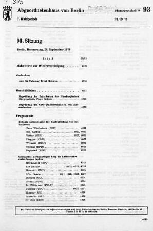 Nr. 93, 28. September 1978