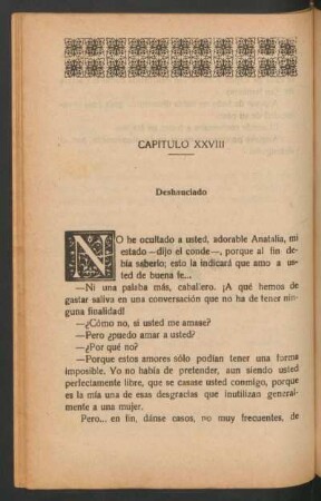 Capítulo XXVIII - Deshauciado
