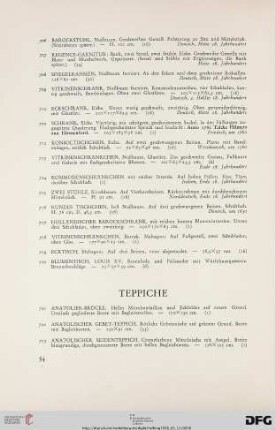 Teppiche (Nr. 721-782)