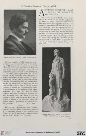 52: A Swedish sculptor : Carl J. Eldh