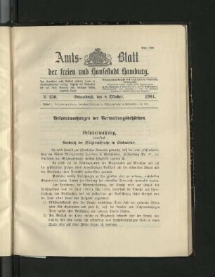 No. 156, 8. Oktober 1904.
