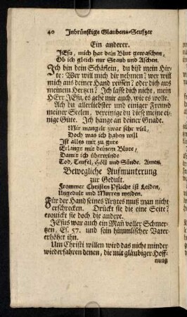 40-45, Bewegliche Aufmunterung zur Gedult; ...