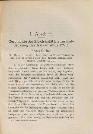 Geschichte der Elektricität : mit Berücksichtigung ihrer Anwendungen