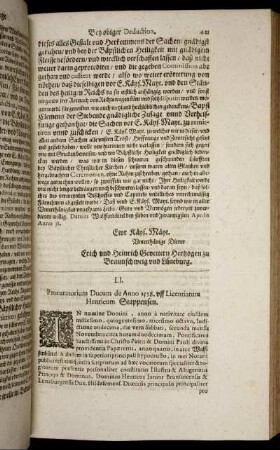 Ll. Procuratorium Ducum de Anno 1538. uff Licentiatum Henricum Stappensen.