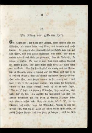92. Der König vom goldenen Berg.