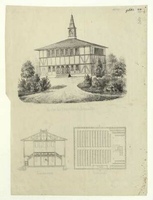 Plan eines Betsaals der Deutsch-Katholiken. 1863