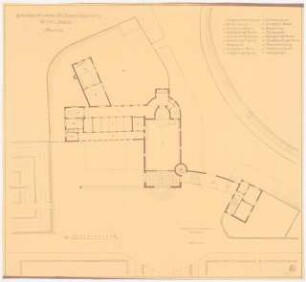 Friedhof, Lindau-Aeschach: Grundriss des Verwaltungsgebäudes 1:100