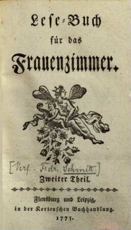 Lese-Buch fürs Frauenzimmer, 2