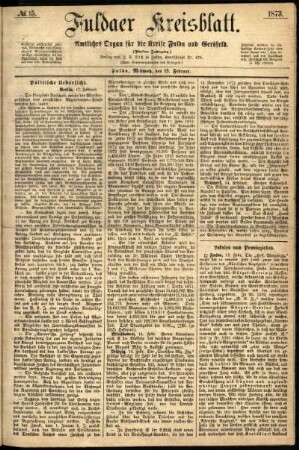 Ausgabe vom Mittwoch, den 19. Februar 1873.