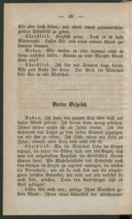 Viertes Gespräch.