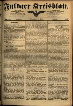 Ausgabe vom Mittwoch, den 05. Juni 1907.
