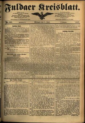 Ausgabe vom Mittwoch, den 05. Juni 1907.