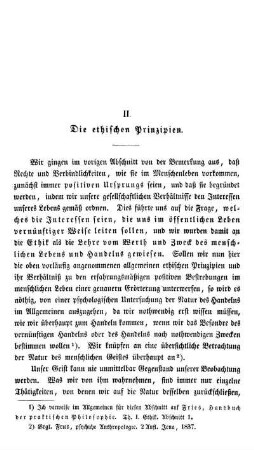 II. Die ethischen Prinzipien